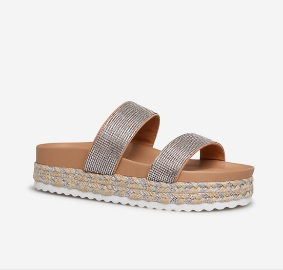 Brand new🆕️ size 8.5 embellished platform espadrilles - Picture 5 of 10